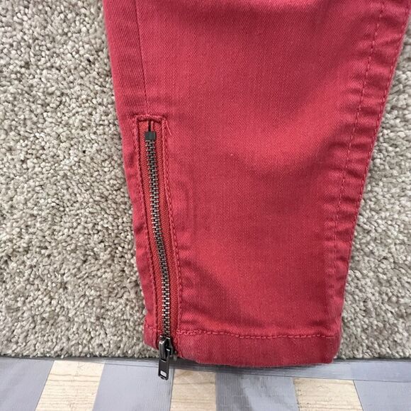 American‎ Rag Cie Women 5R Low Rise Premium Straight Stretch Denim Salmon Pink - Picture 3 of 8